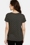 Rosaline Rural Charm Knit Cotton Top (Pack of 2) - Black Green — thumbnail 9